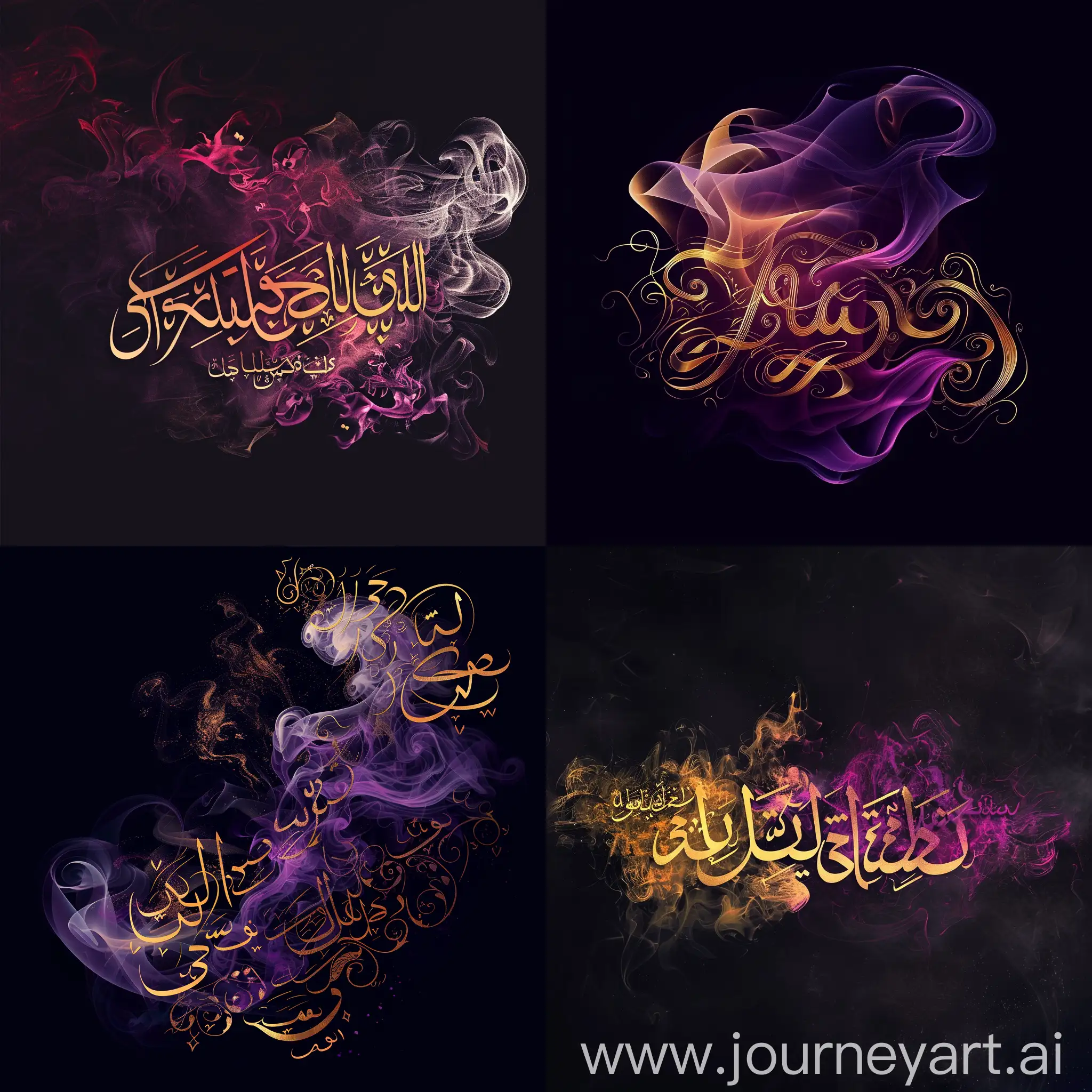 Luxurious-Smoke-and-Lilac-Logo-with-Golden-Inscriptions