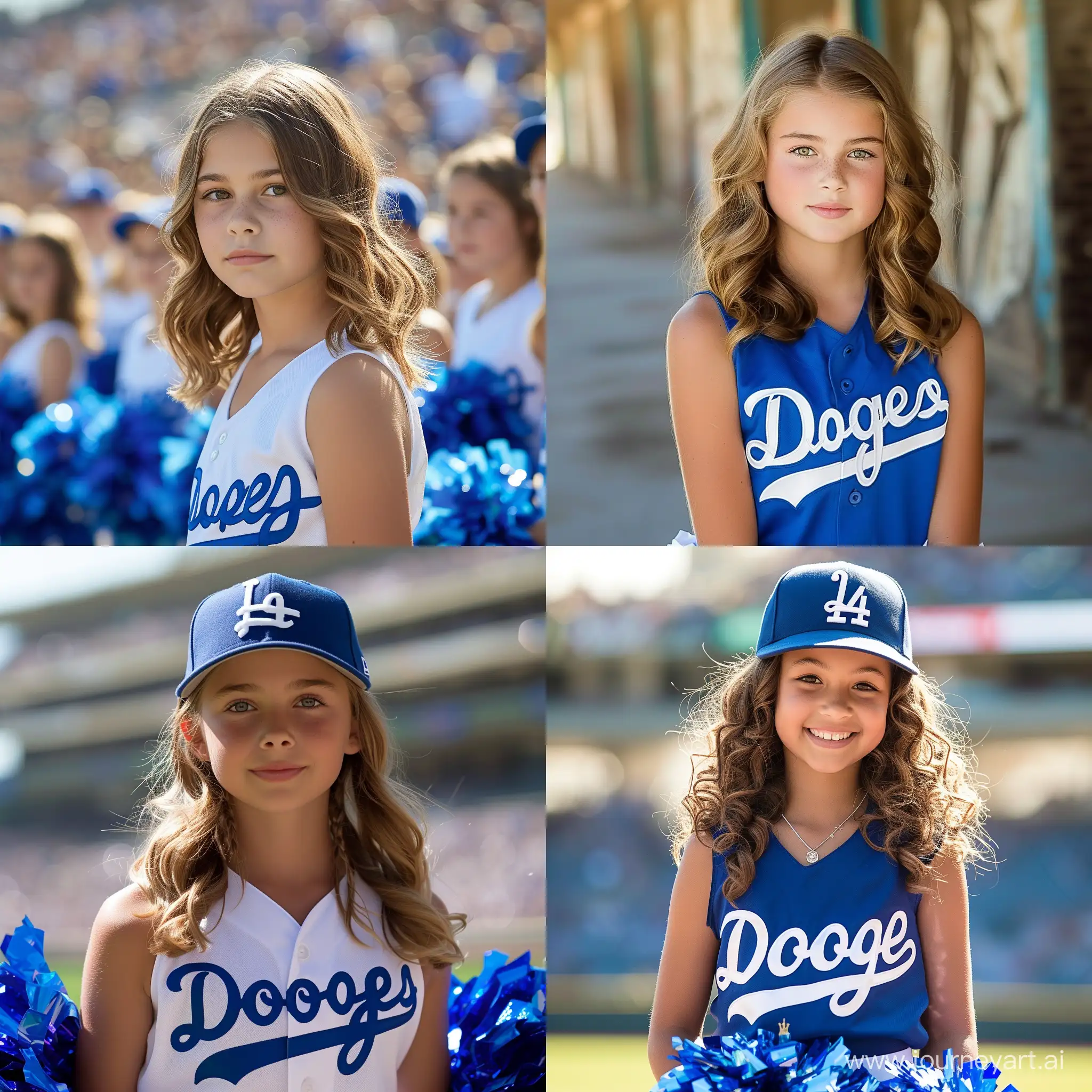Los Angeles Dodgers 13-14 year old cheerleader