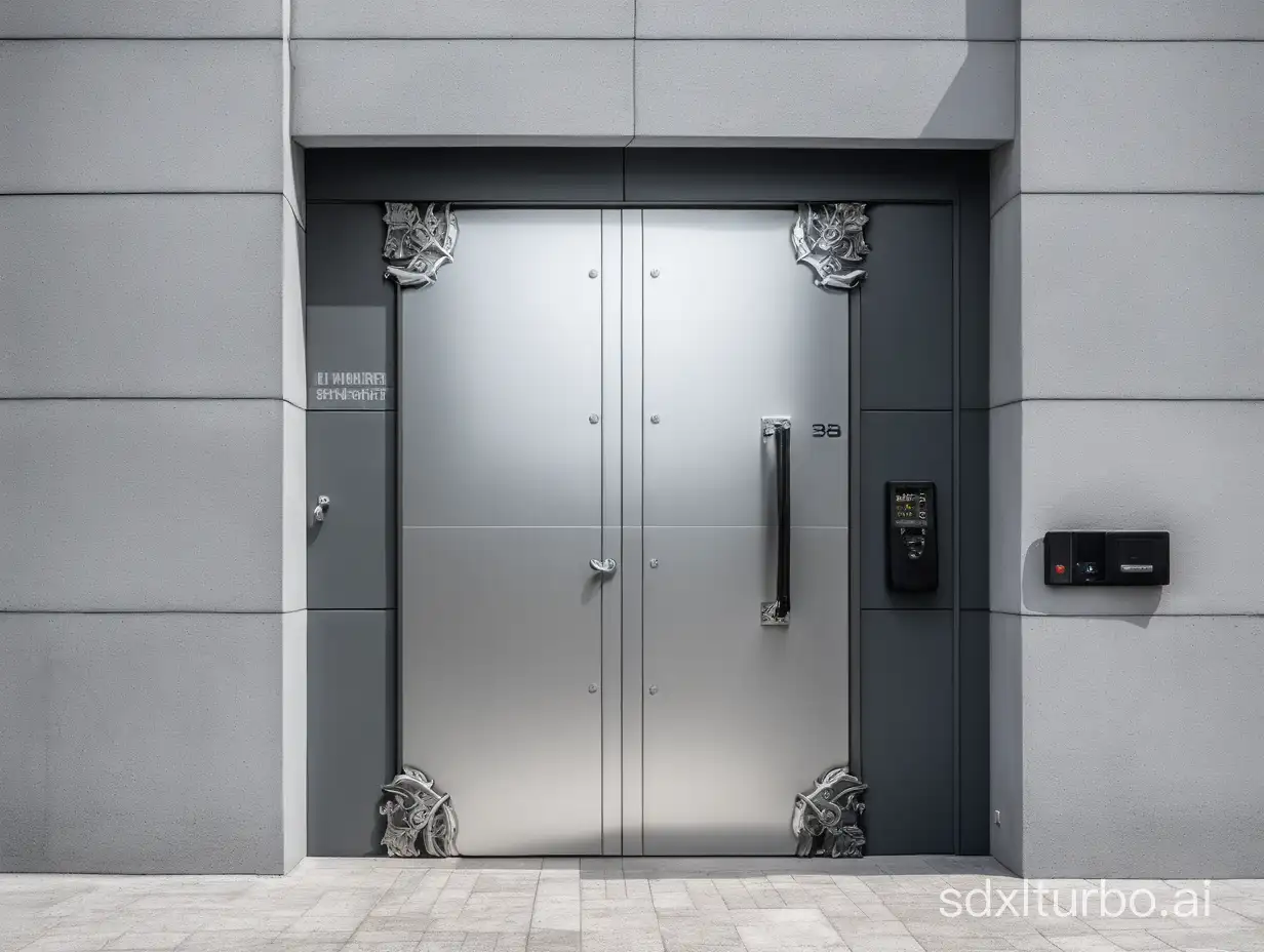 The all-aluminum armored door that opens