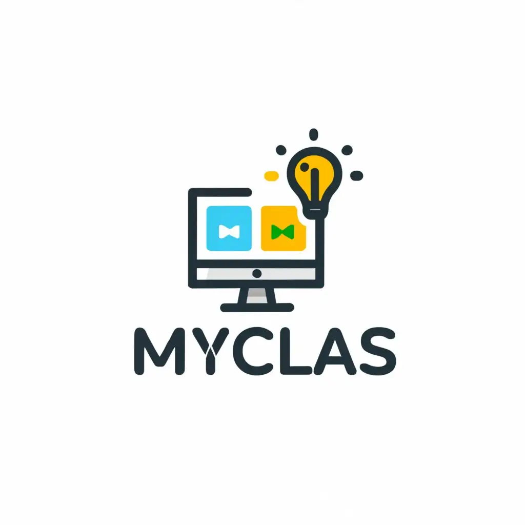 a logo design,with the text "myCLAS", main symbol:Online Courses,complex,be used in Nonprofit industry,clear background