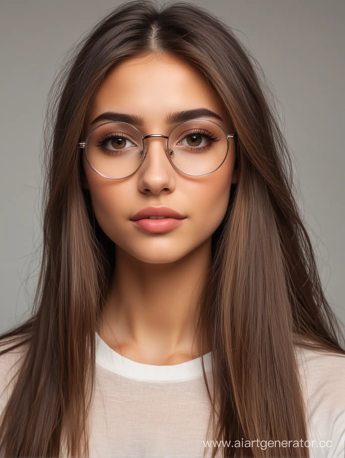 Captivating-Brunette-Girl-with-Round-Glasses-and-Long-Hair-Steals-Hearts