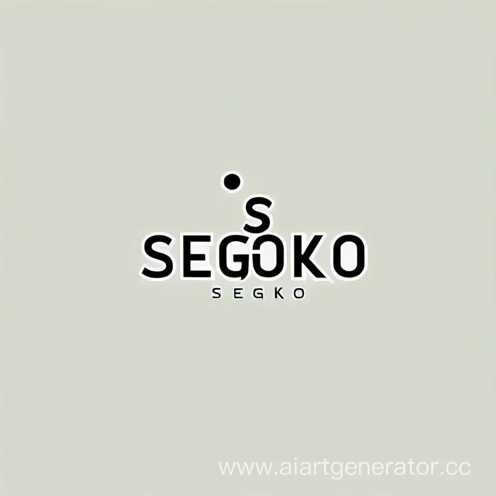 Логотип  связанное с IT, вставь в логотип название приложения "SEGOKO", минималистичный дизайн с креативным решение, используем все цвета,В название "SEGOKO" хочу чтоб в каждом слоге был разный цвет шрифта