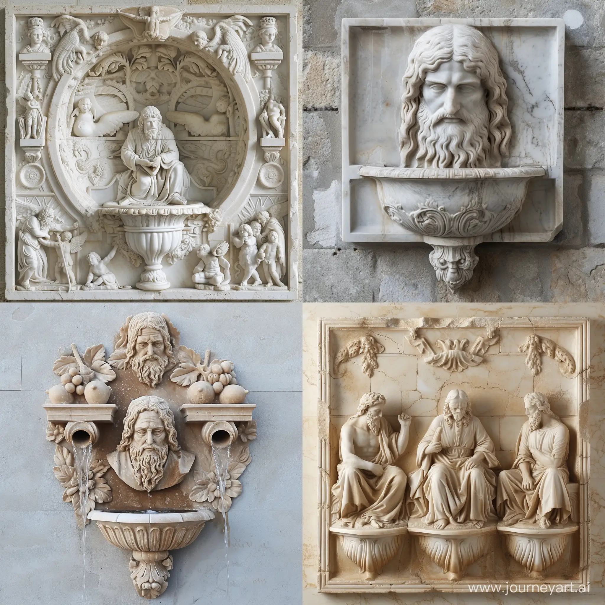 Leonardo-da-VinciInspired-Marble-Wall-Fountain-Sculpture