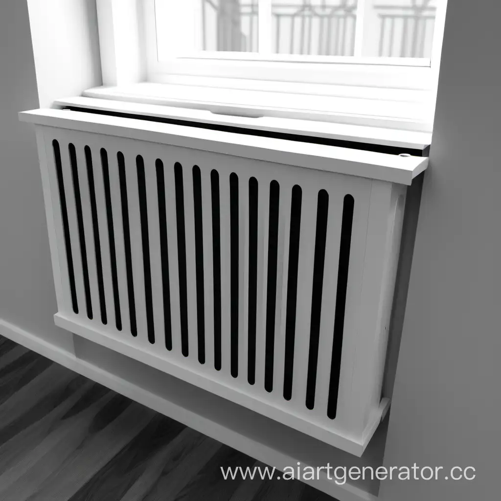 Modern-Black-and-White-MDF-Radiator-Cover-in-Room-by-Window