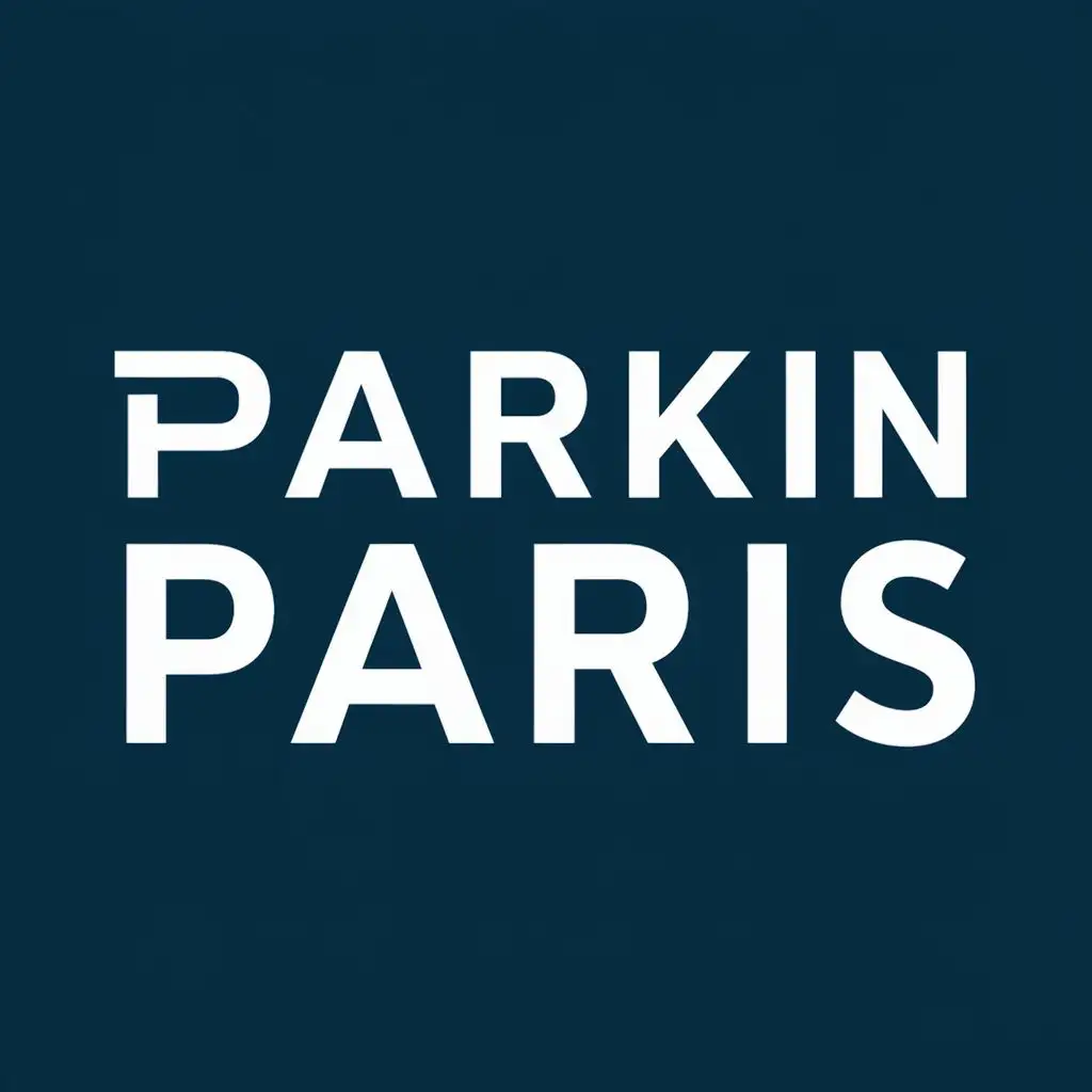 logo, France Paris, with the text "ParkInParis", typography, be used in Travel industry