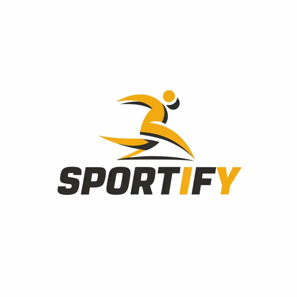 a logo design,with the text "SPORTIFY", main symbol:SPORTS,Moderate,be used in Sports Fitness industry,clear background