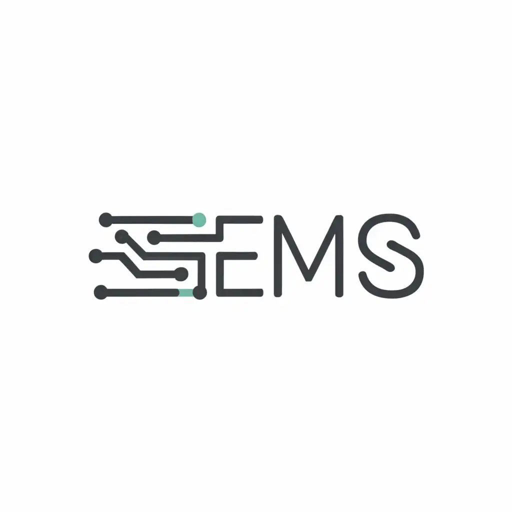 a logo design,with the text "SEMS", main symbol:ELECTRICAL,complex,be used in Technology industry,clear background