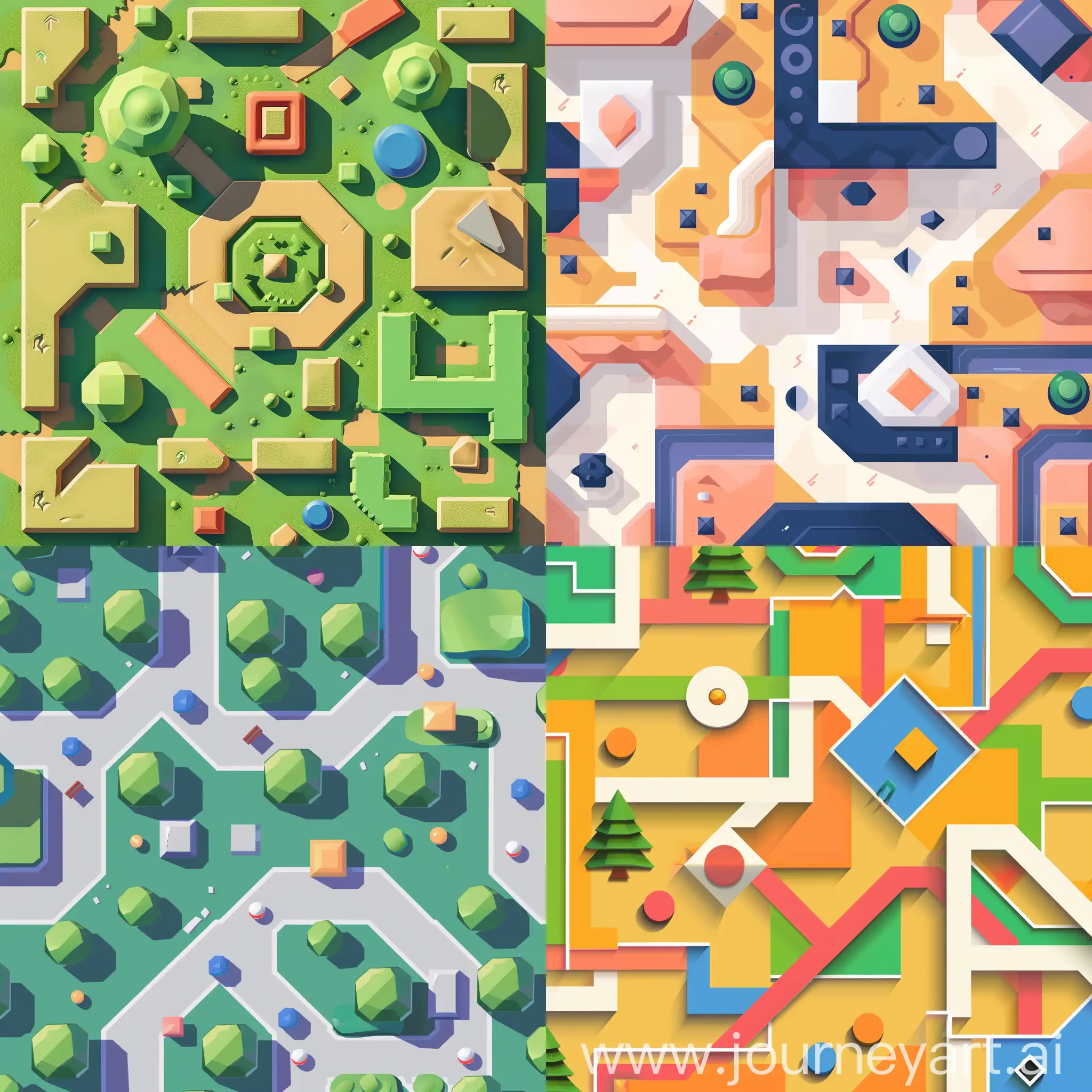 Minimalist-Geometric-TopDown-Game-Background