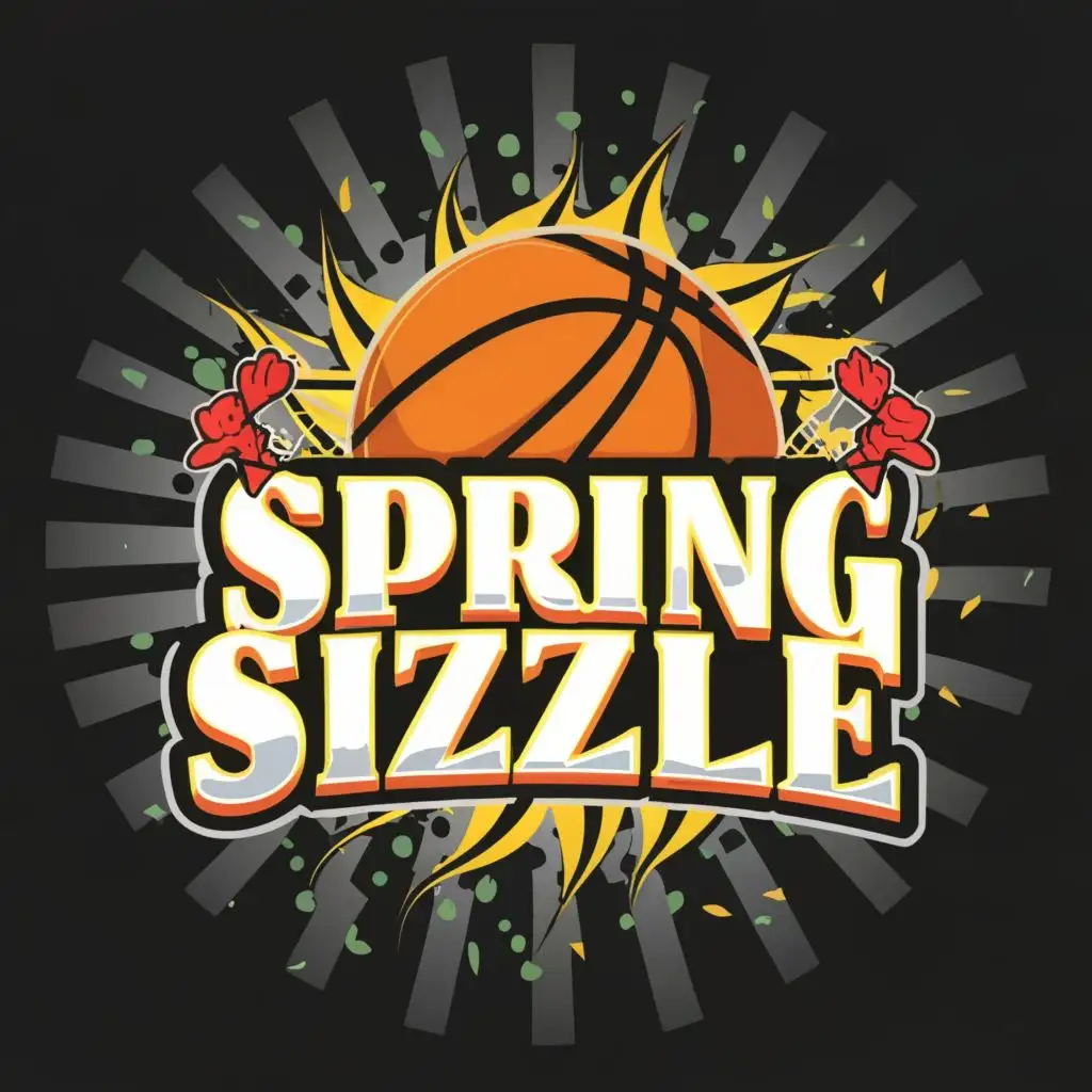 LOGO-Design-For-Spring-Sizzle-Dynamic-Basketball-Hoop-Theme-with-Great48-Typography