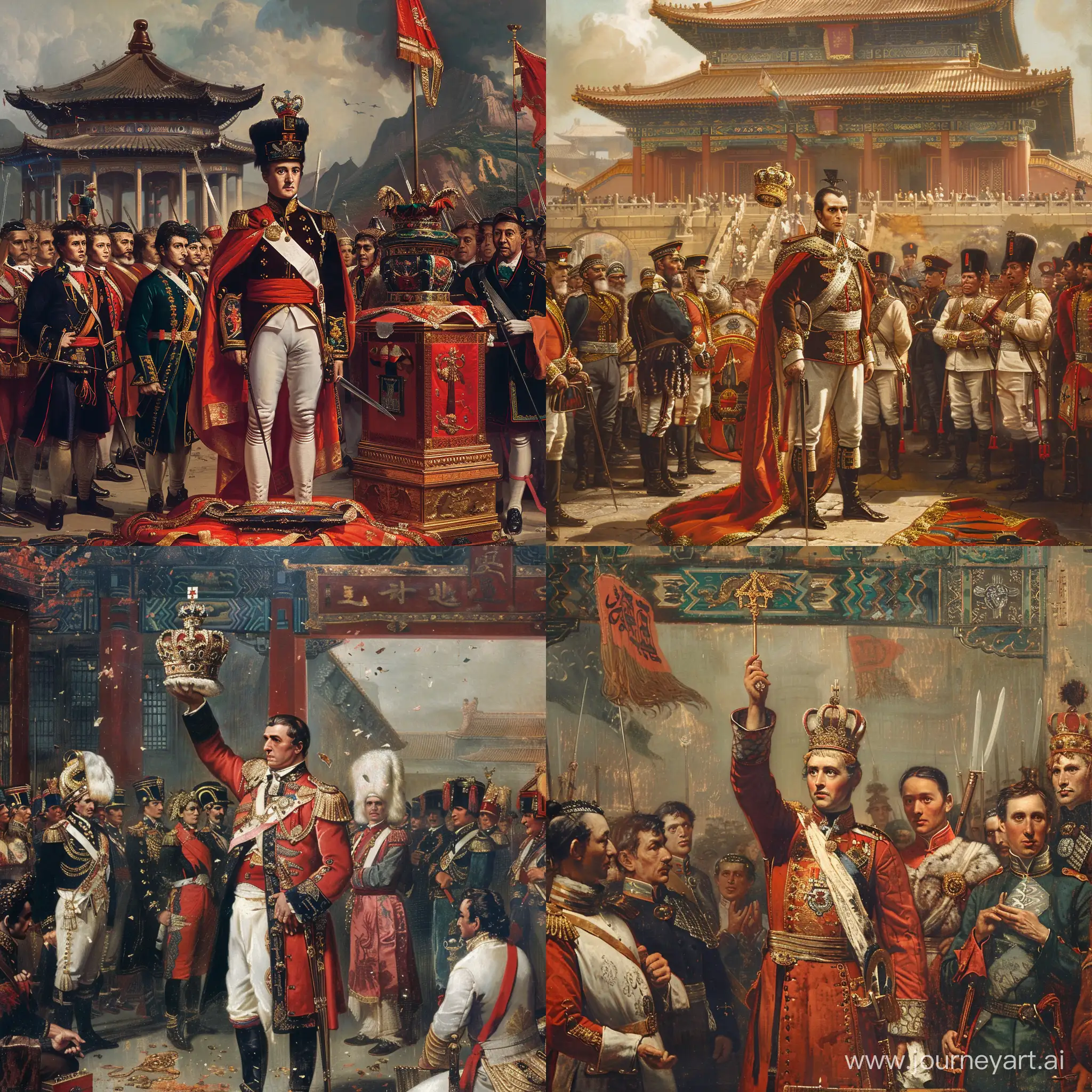 napoleon bonaparte crowns himself as emperor of china