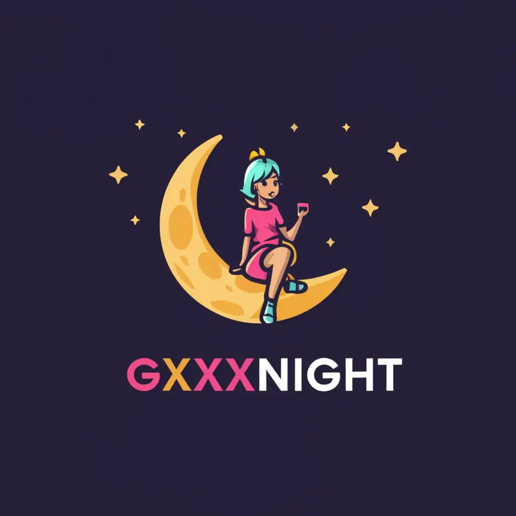 LOGO-Design-For-Gxxxnight-Girls-Chat-Rooms-with-Clear-and-Moderated-Vibes