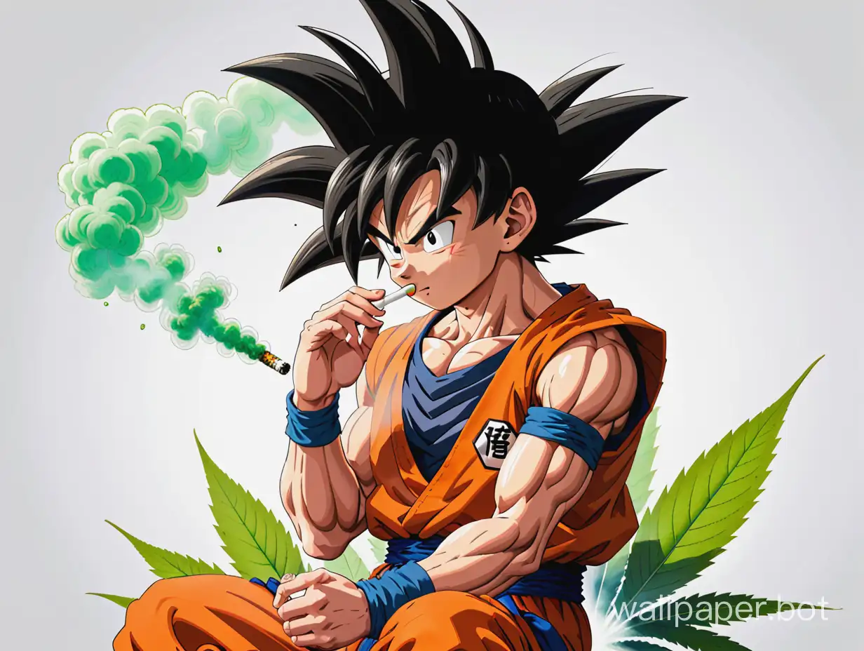Goku-Enjoying-Herbal-Relaxation