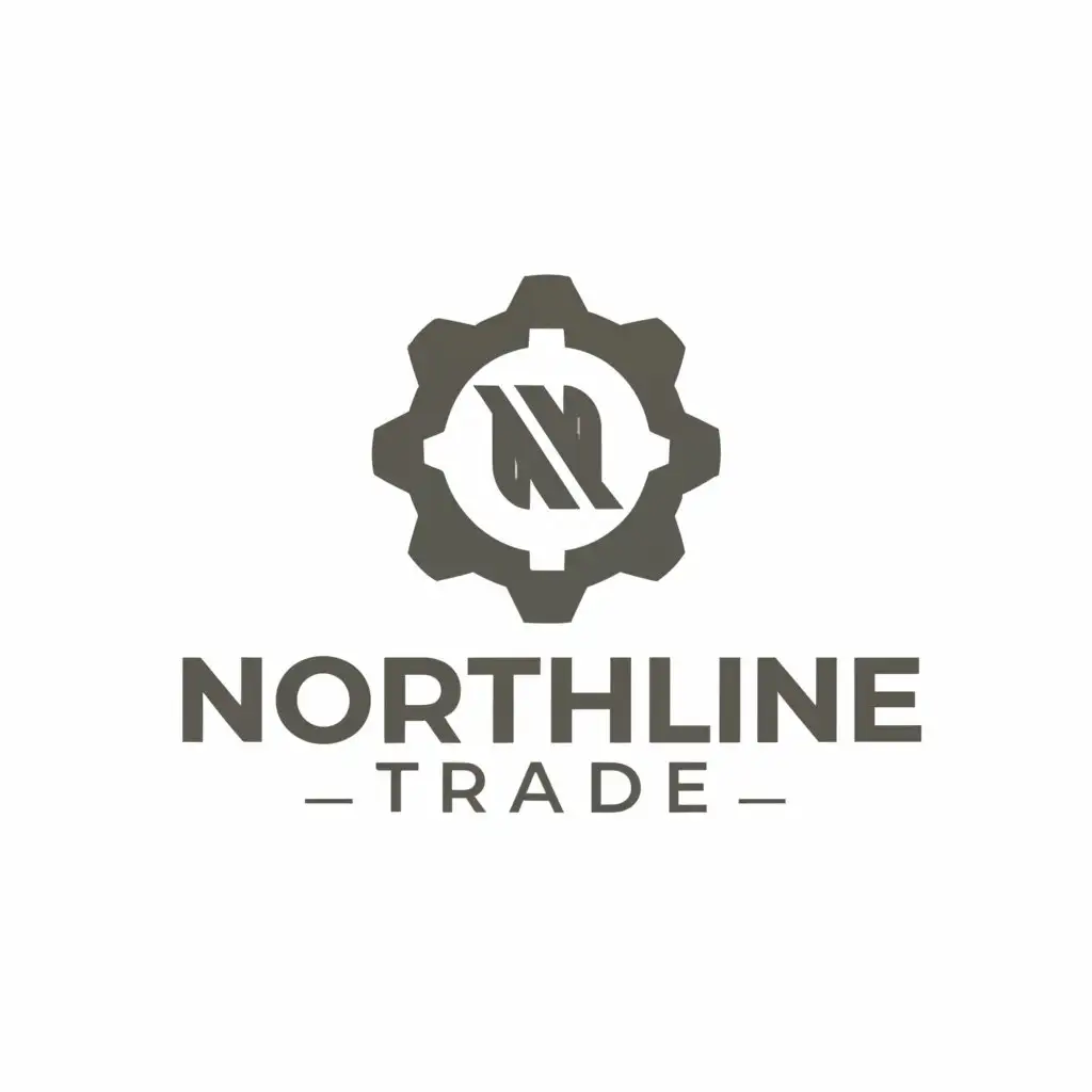 a logo design,with the text "Northline Trade", main symbol:gear,Moderate,clear background