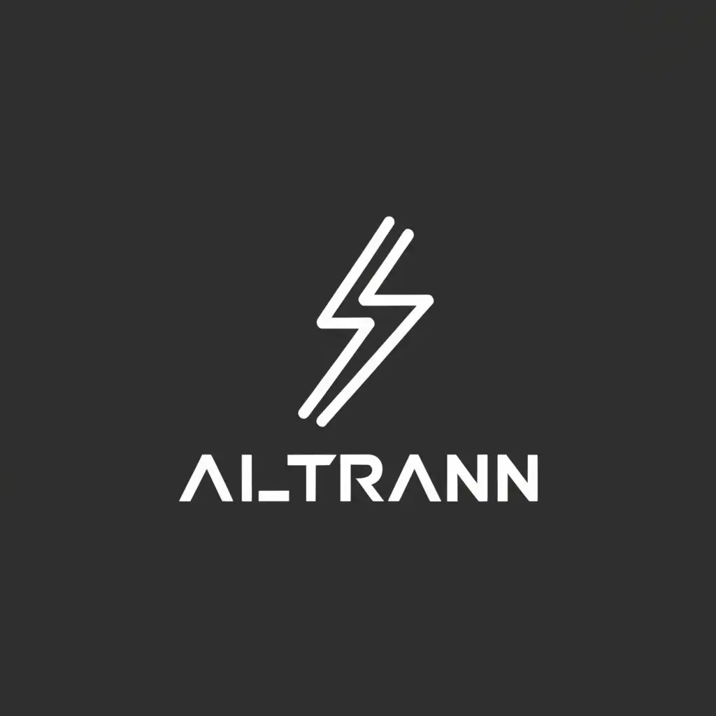 a logo design,with the text "ALTRAN", main symbol:Electricity,Moderate,be used in Technology industry,clear background