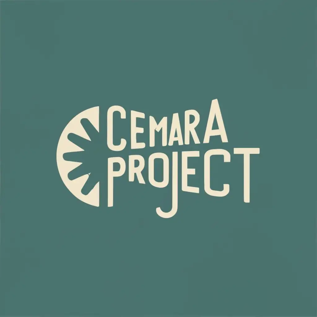 logo, LENS AND PINE, with the text "CEMARA PROJECT", typography