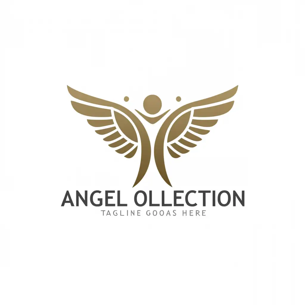 a logo design,with the text "angel collection", main symbol:angel,Moderate,clear background