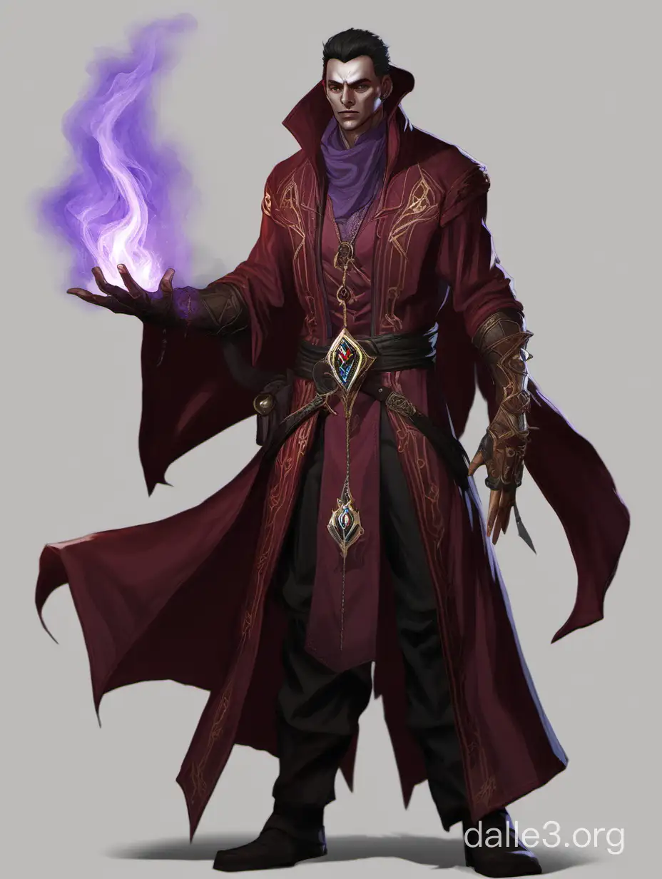 Male Dhampir Sorcerer Casting Spells in Pathfinder Wrath of the ...