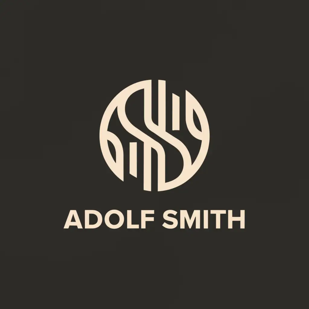a logo design,with the text "Adolf Smith", main symbol:Money,Minimalistic,be used in Finance industry,clear background