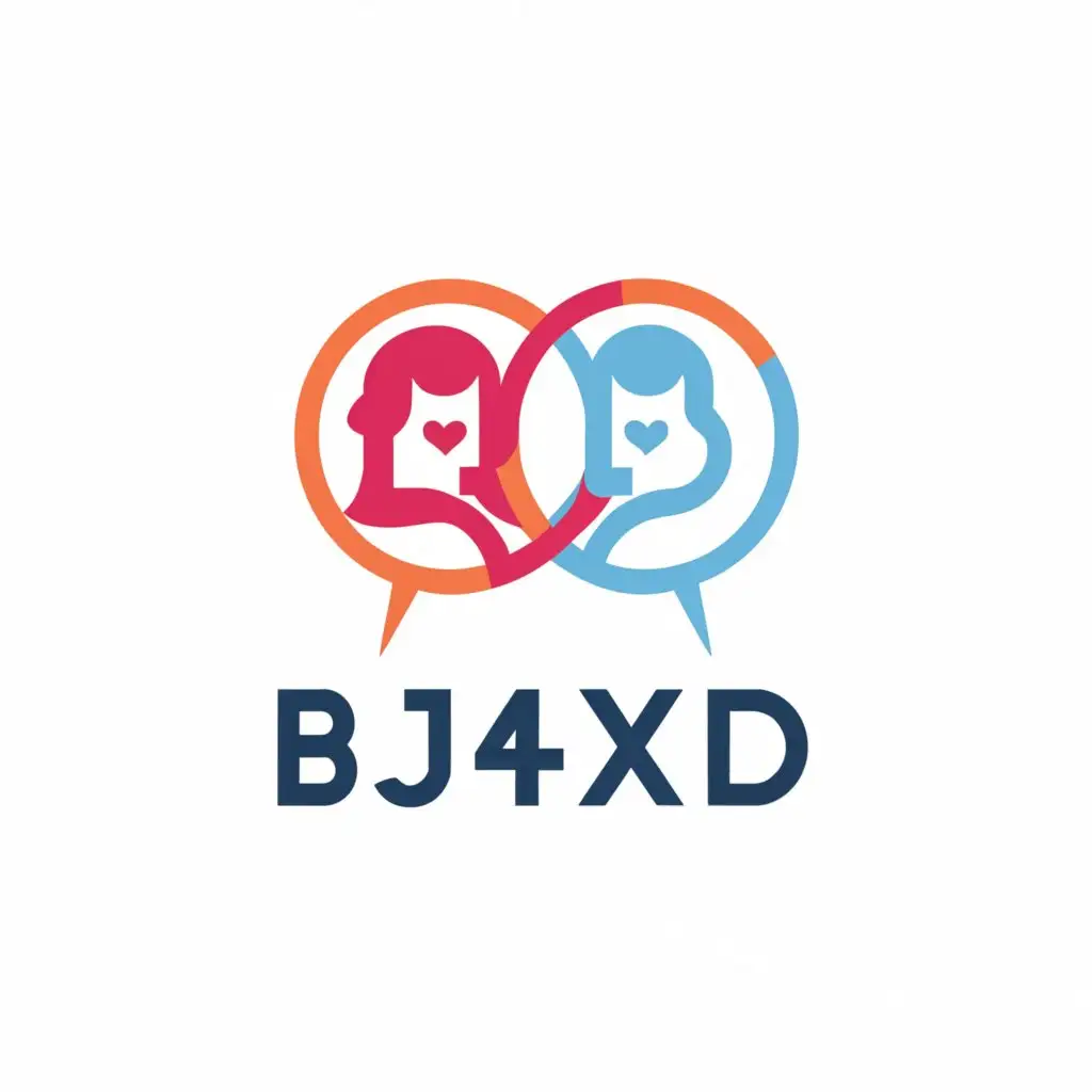 LOGO-Design-for-bj4xd-Vibrant-Girls-Chat-Rooms-Symbol-on-a-Clean-Background