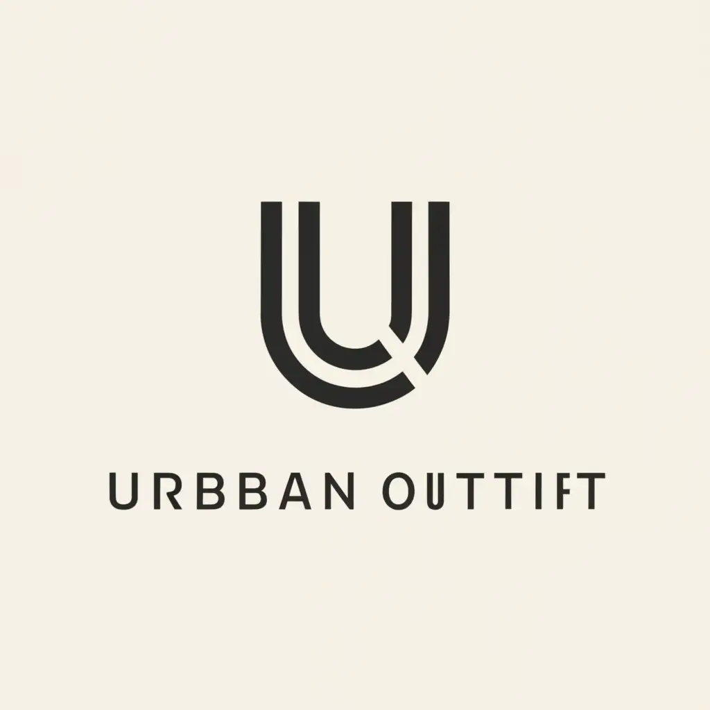 a logo design,with the text "Urban Outfit", main symbol:UO,Minimalistic,clear background