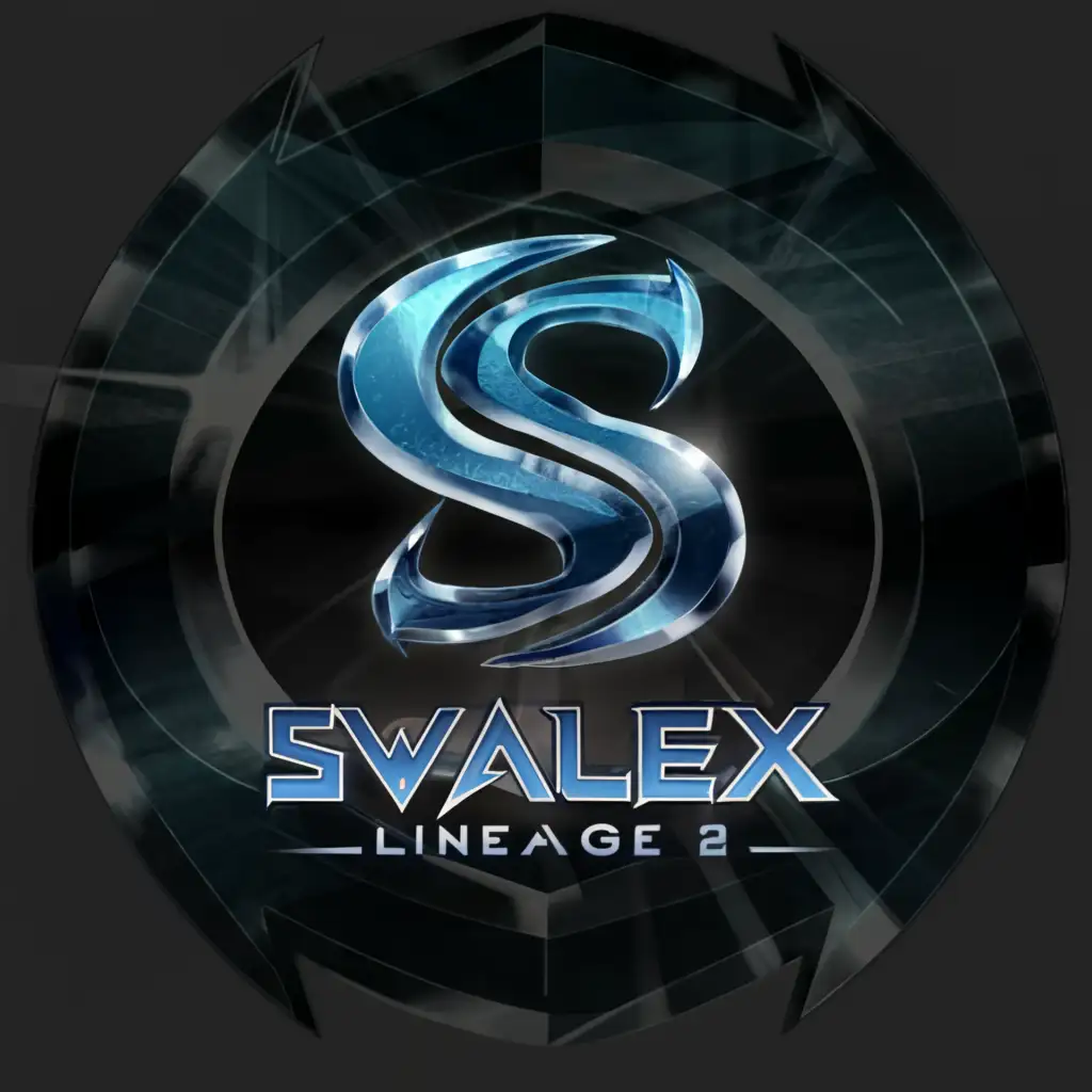 a logo design,with the text "Swalex.Net Lineage 2", main symbol:S,Moderate,clear background