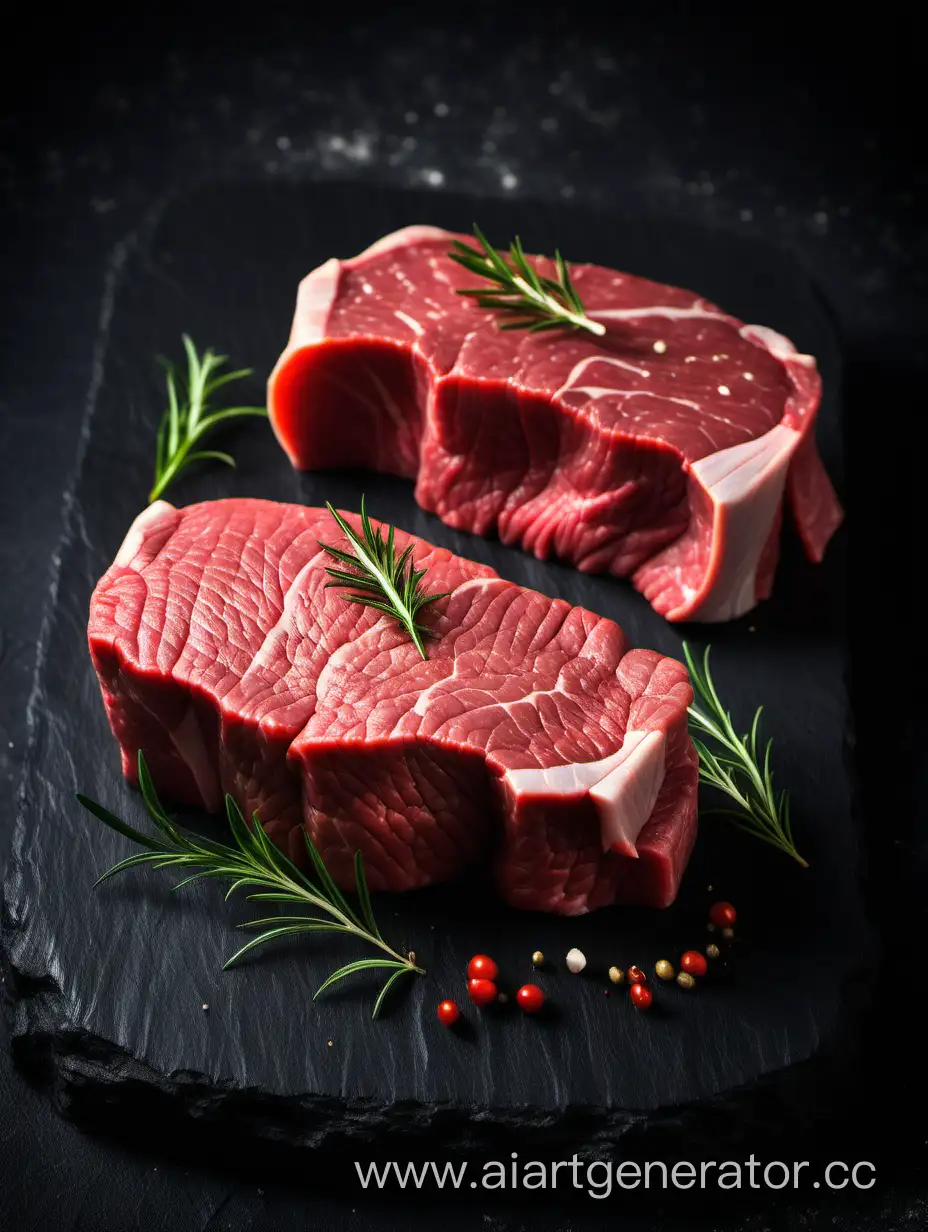 Savory-Beef-Tenderloin-Appetizing-Culinary-Delight-on-Dark-Background