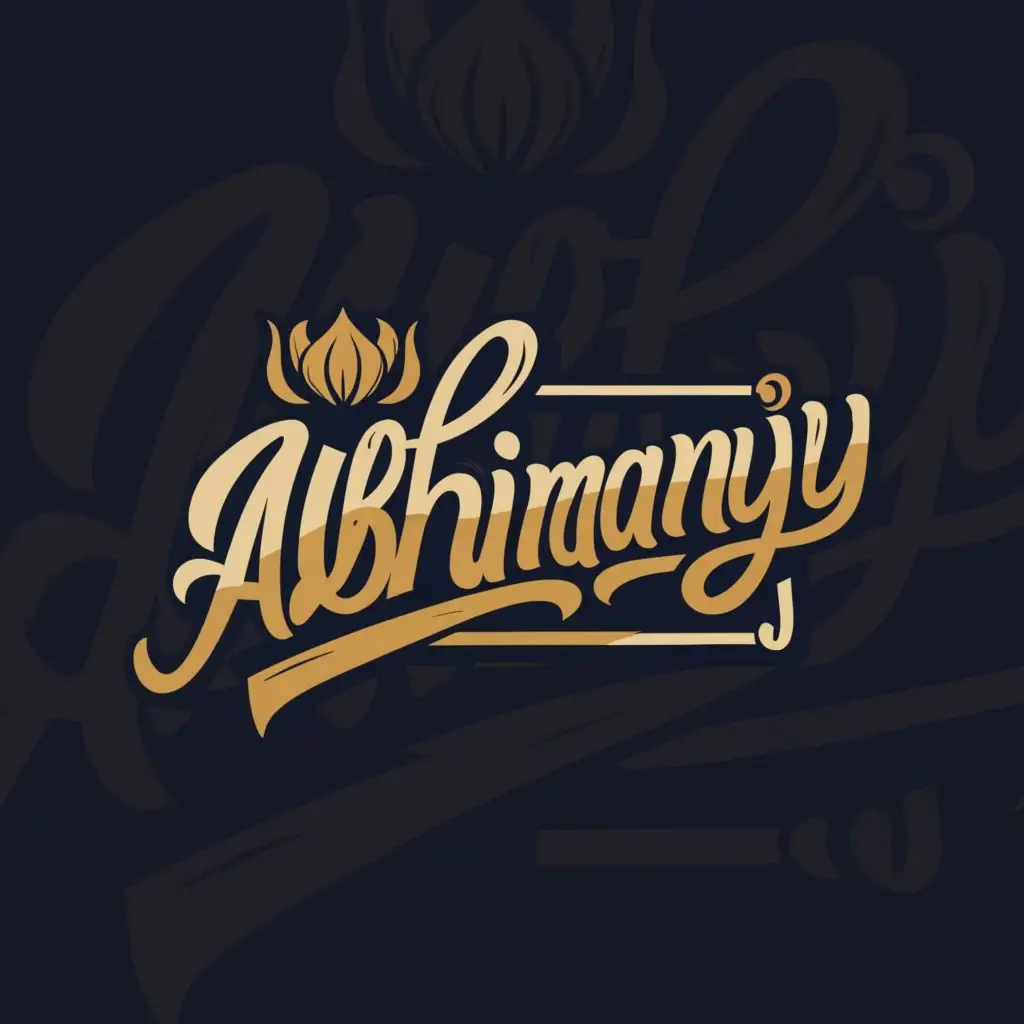logo, ANYTHING , with the text "ABHIMANYU", typography, be used in Retail industry