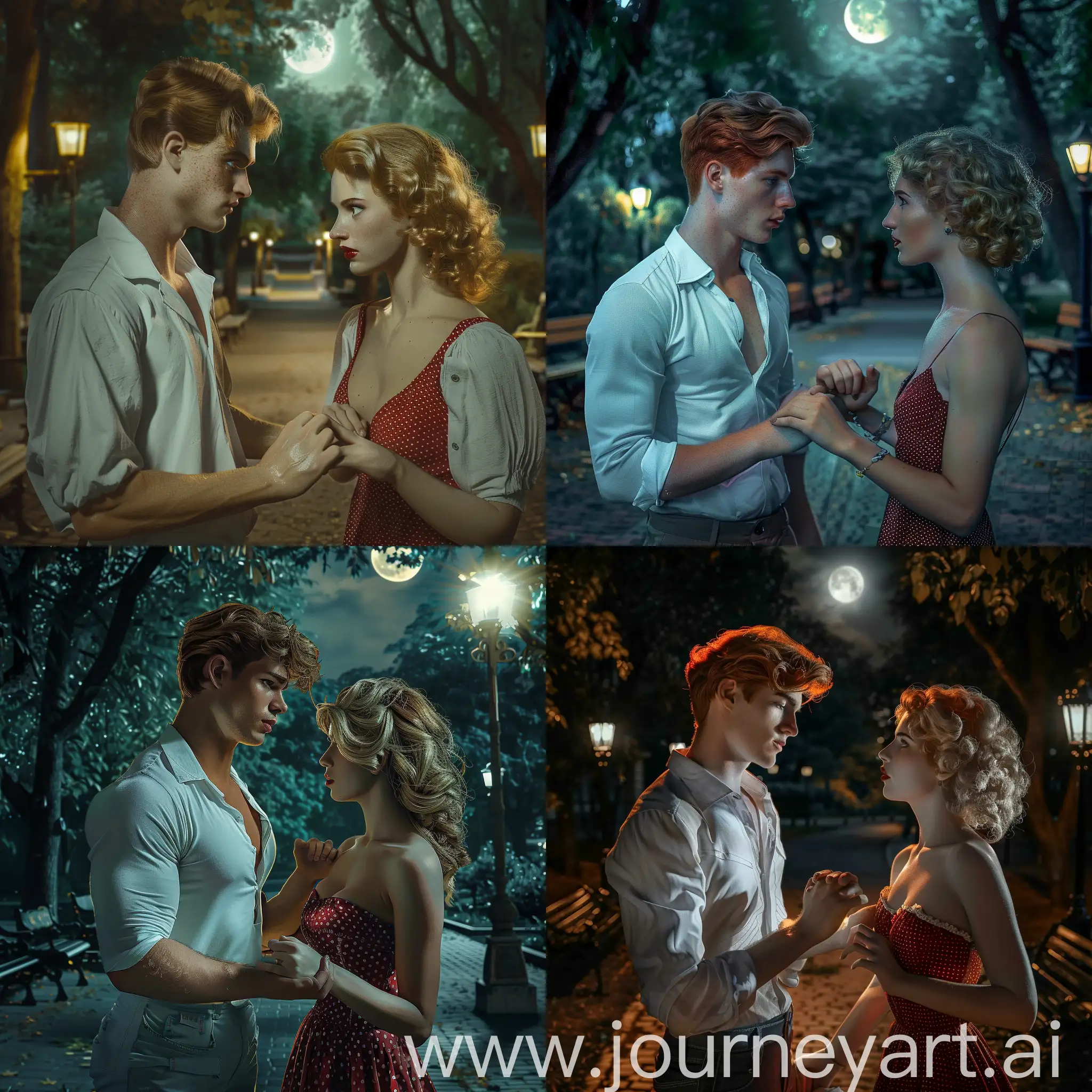 Romantic-Moonlit-Stroll-Passionate-Love-in-a-Nighttime-Park