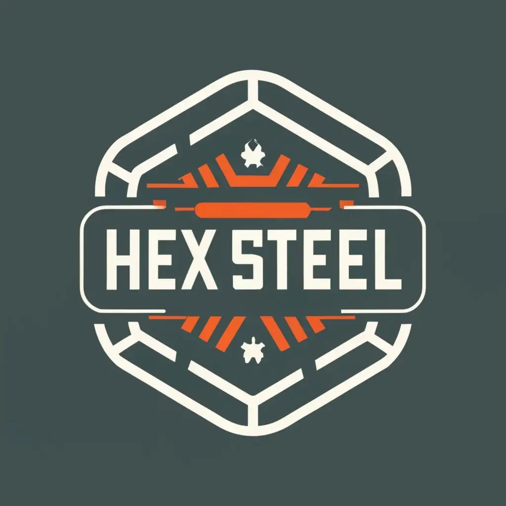 LOGO-Design-For-Hex-Steel-Modern-Typography-and-Industrial-Aesthetics