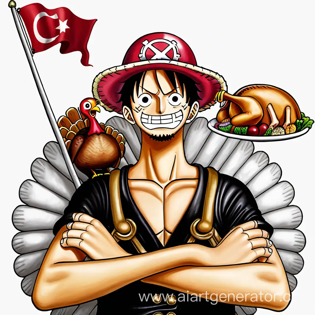 One piece mit einer Türkei Flagge