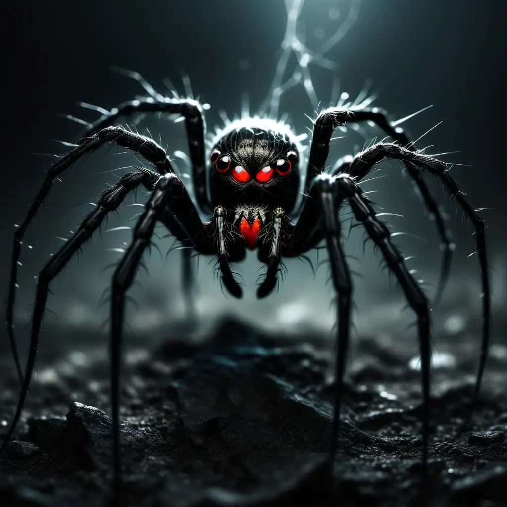 Enchanting Spider in a Dark Fantasy Realm