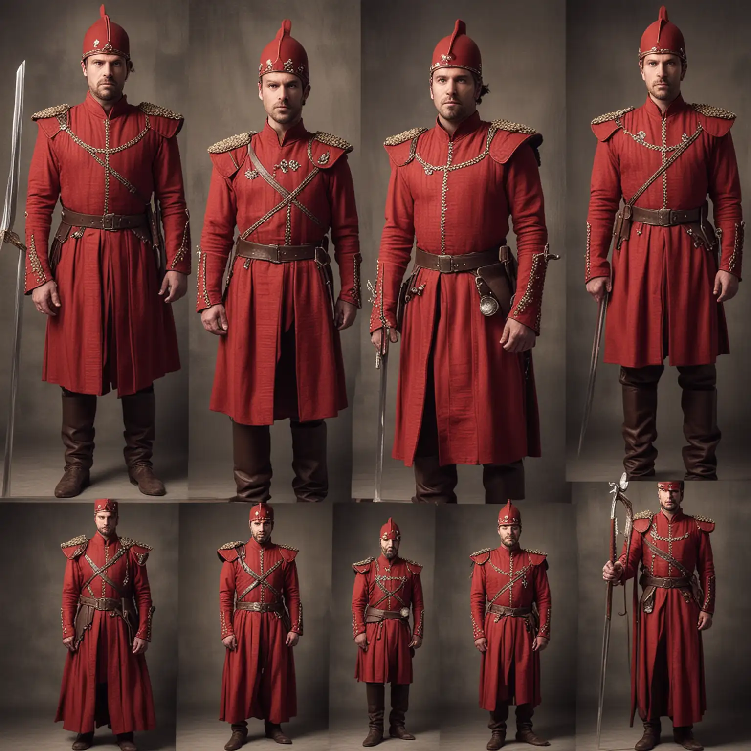 game of thrones style kings guard outfits red
