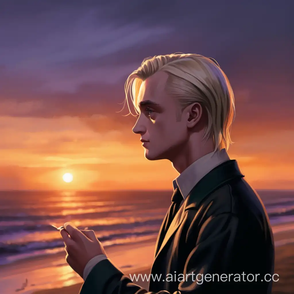 Draco-Malfoy-Contemplating-the-Sunset-with-Romantic-Reverie-and-Poetic-Inspiration