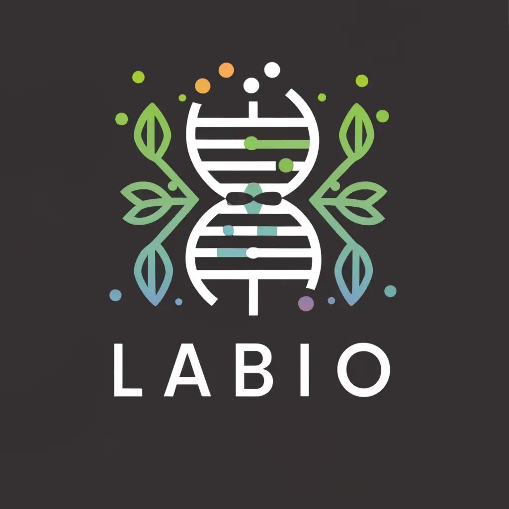 a logo design,with the text "LABio", main symbol:Biology, nature, education, academic,complex,be used in Education industry,clear background