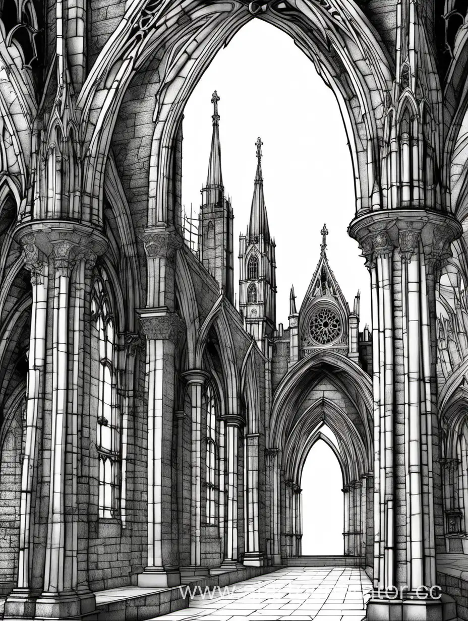 background for the booklet Gothic architecture