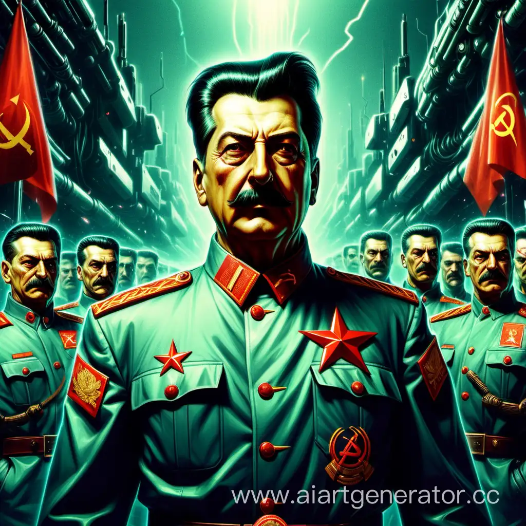 Cyber-Stalin-Leads-the-Soviet-Cyber-Army-in-a-Futuristic-Cyberpunk-Universe