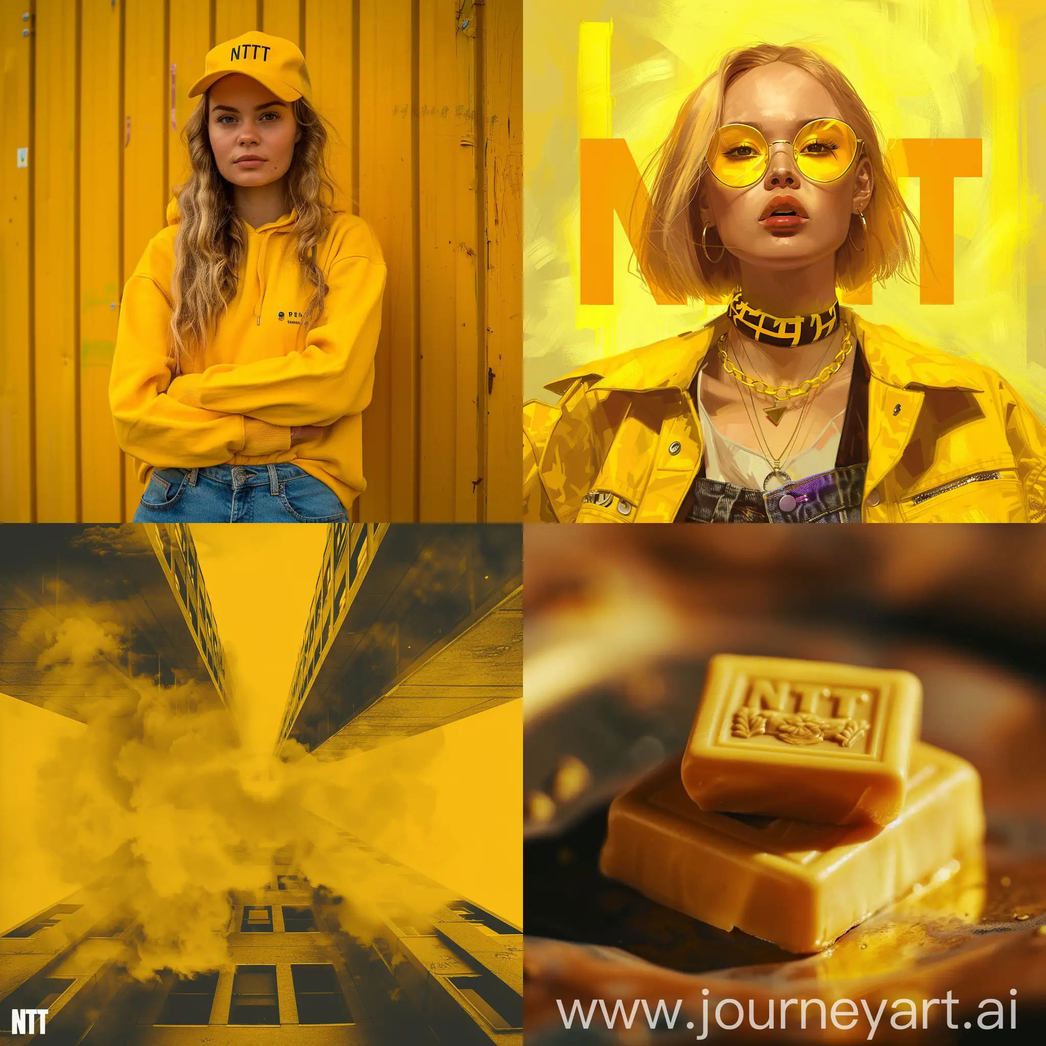 create a yellow-themed nft picture