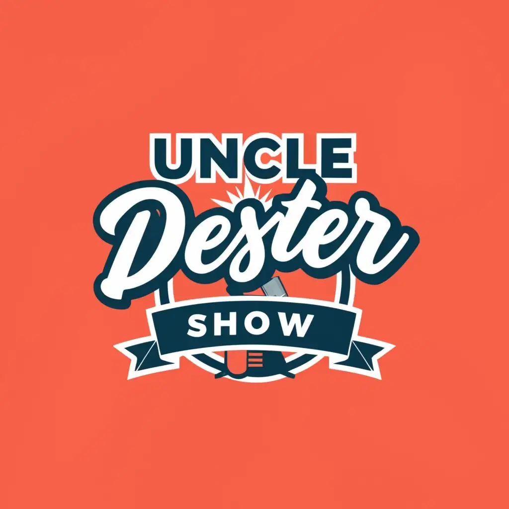 a logo design,with the text "Uncle Dexter Show", main symbol:Micrphone,Moderate,be used in Nonprofit industry,clear background
