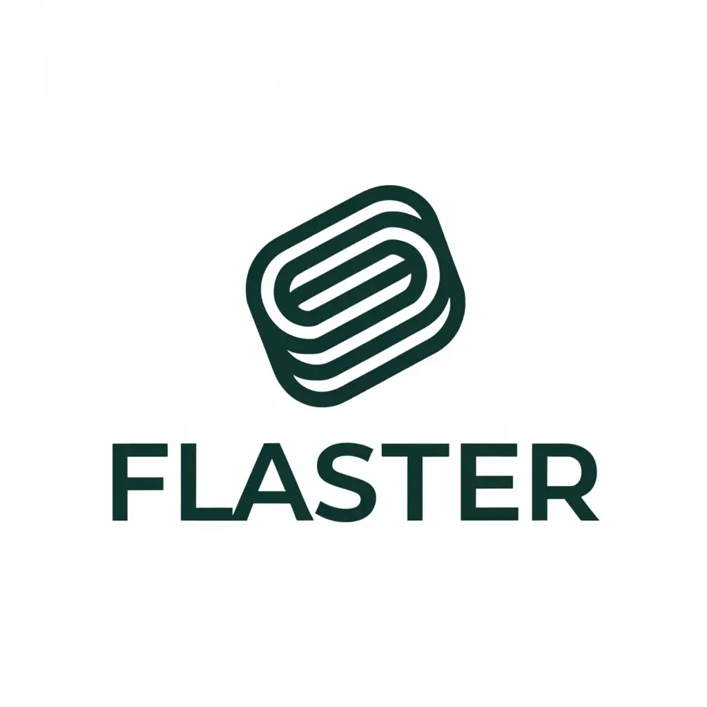 a logo design,with the text 'FLASTER', main symbol:dishwasher tablet,Moderate, be used in Retail industry, clear background