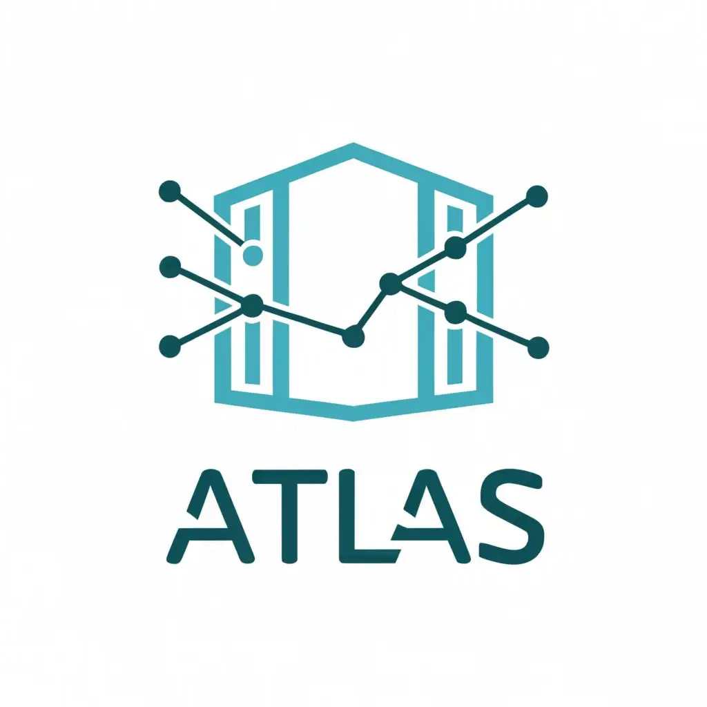 a logo design,with the text "Atlas", main symbol:Cold Storage