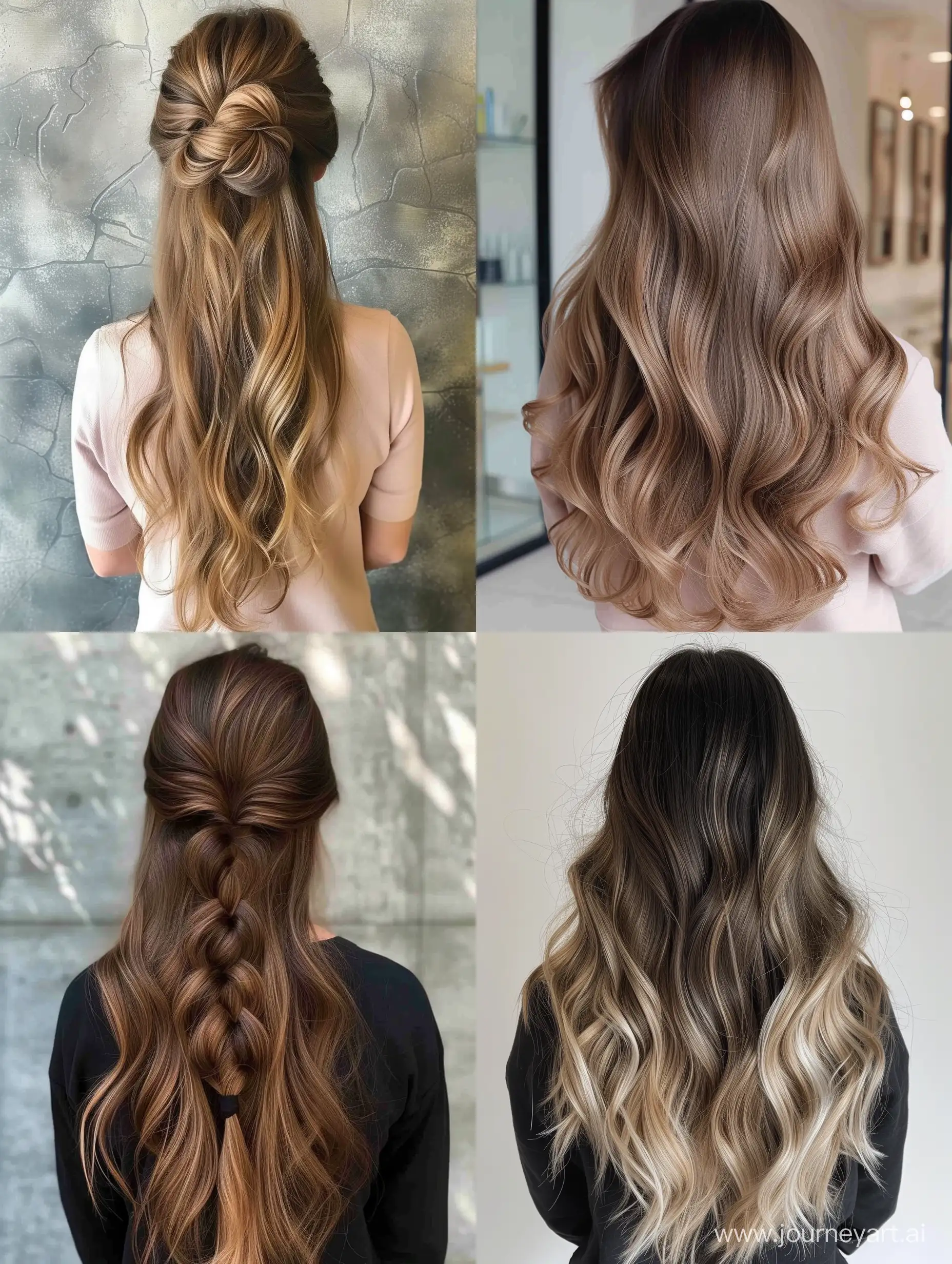 trendy spring hairstyles for long hair 2024