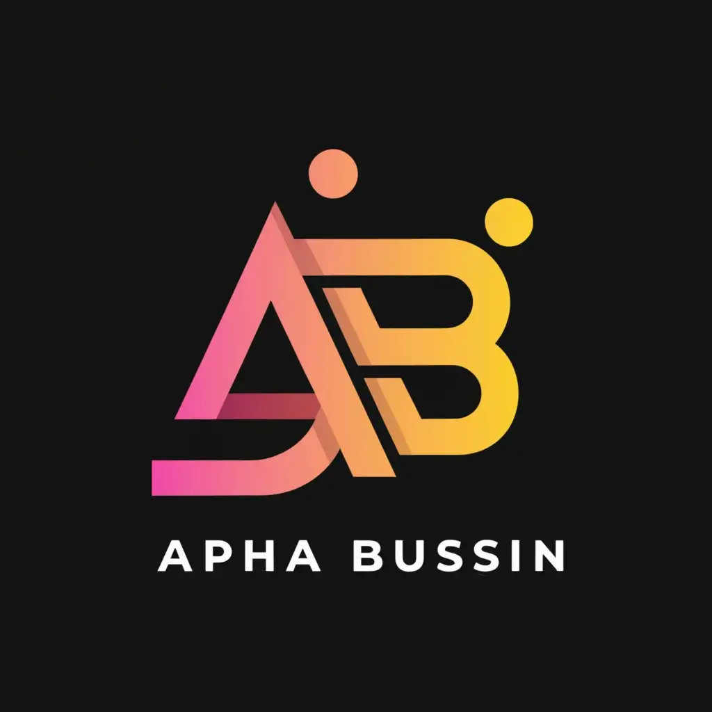 Logo-Design-for-Alpha-Bussin-Modern-AB-Symbol-on-Clear-Background