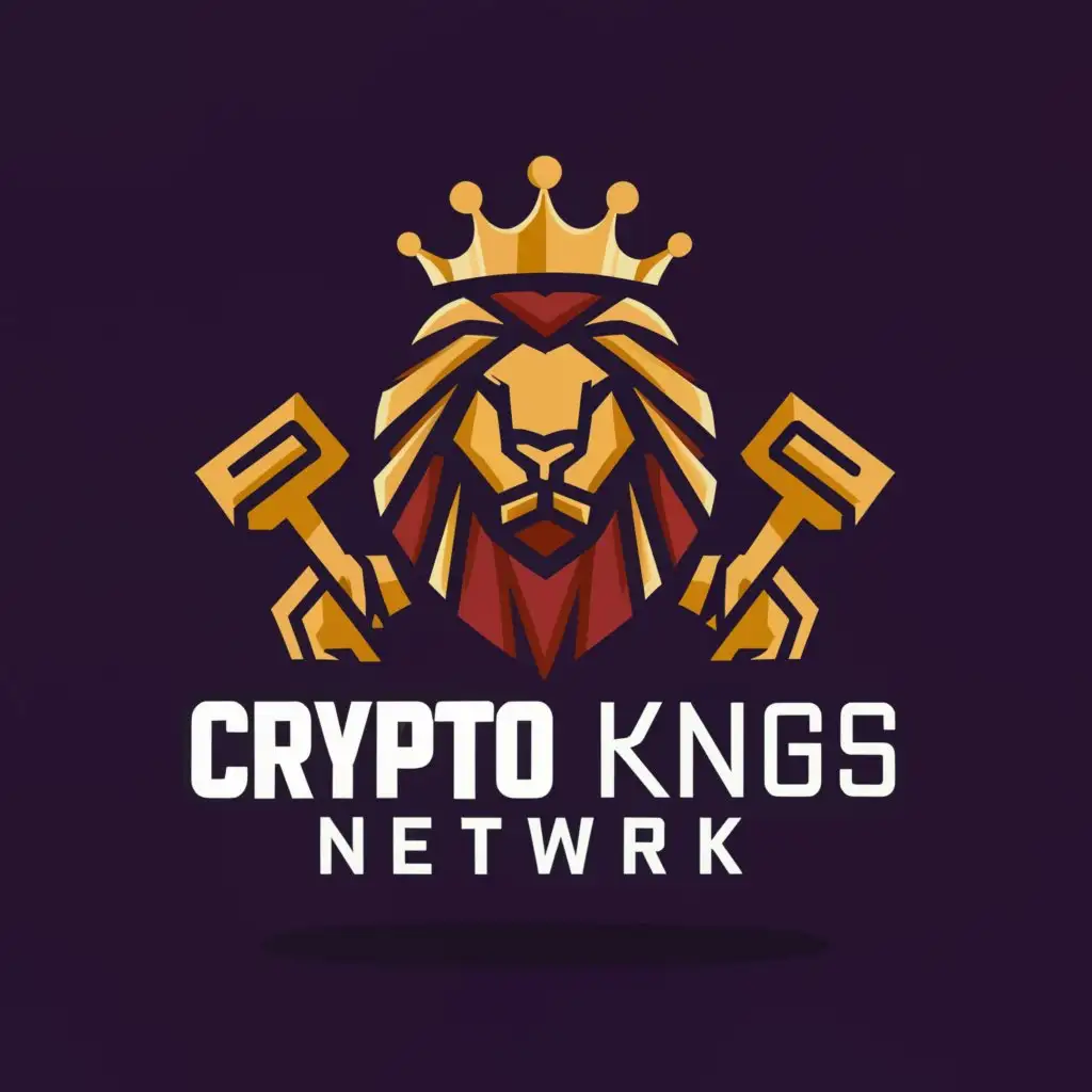 a logo design,with the text "crypto kings network", main symbol:crypto king,Moderate,clear background