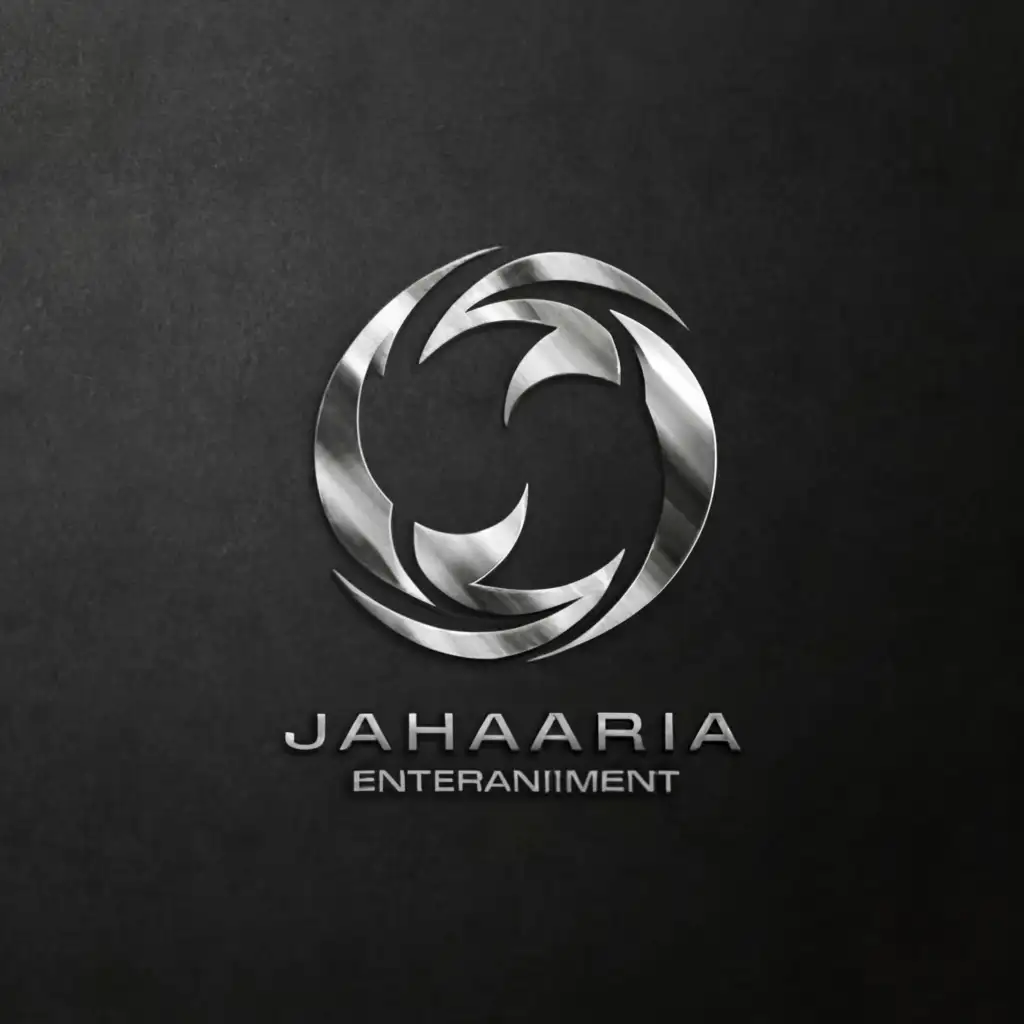 a logo design,with the text "JahariaEntertainment", main symbol:o,Moderate,clear background