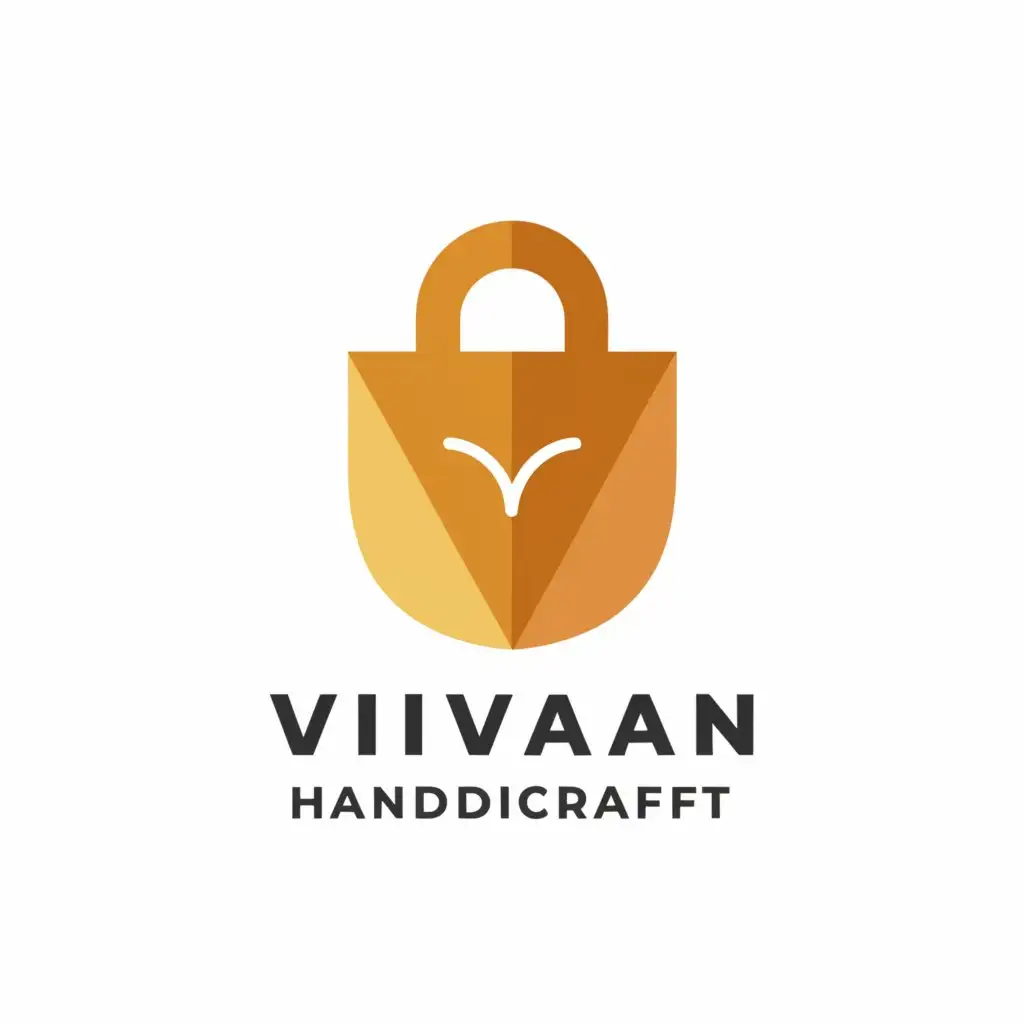 LOGO-Design-for-Vivaan-Handicraft-Elegant-Purse-Symbol-with-Minimalist-Aesthetic-and-Clear-Display