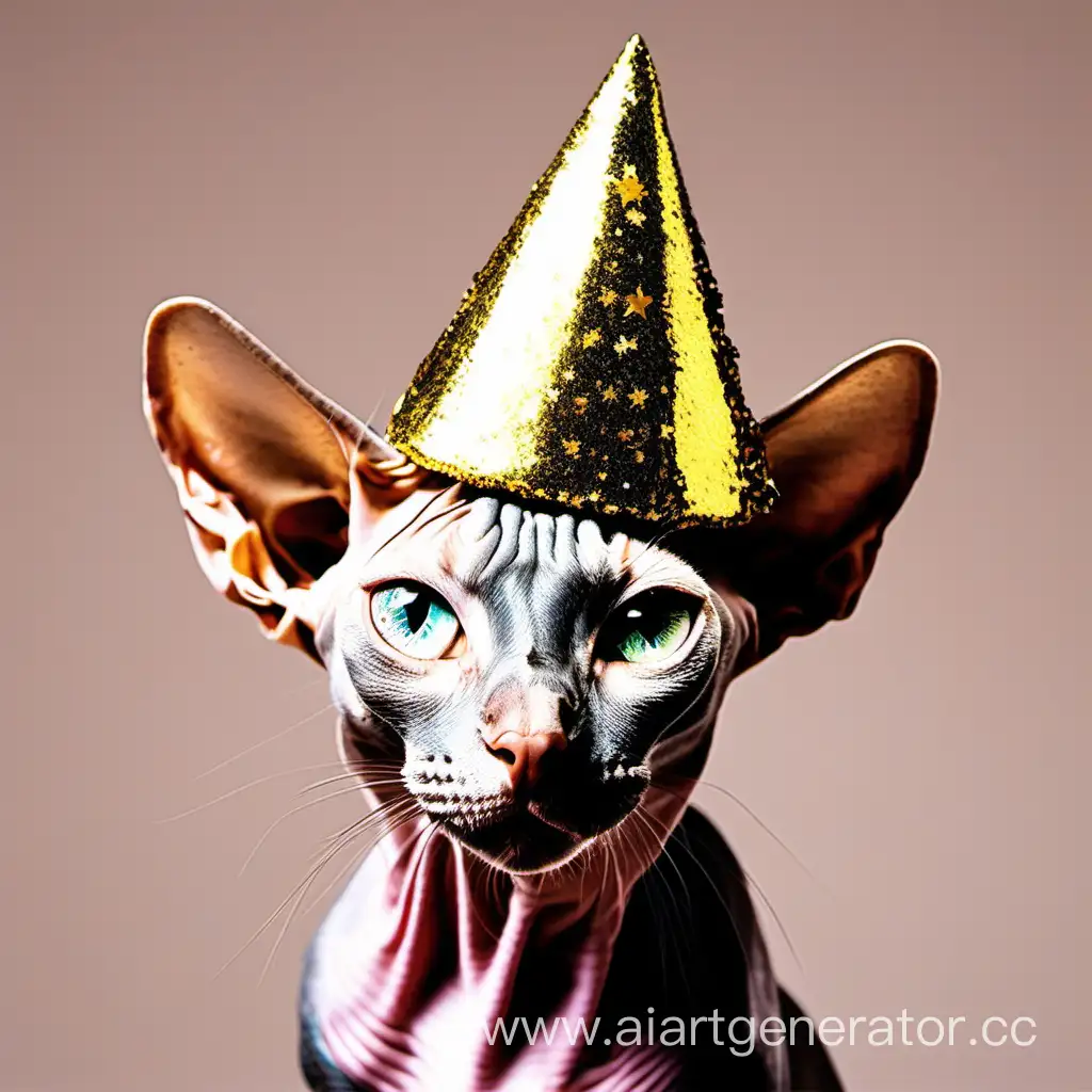 Sphinx-Cat-Celebrating-the-New-Year-with-Festive-Hat