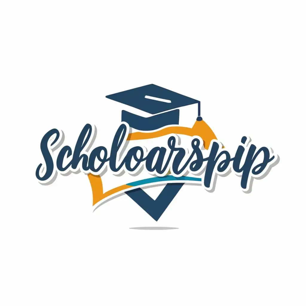 logo, Scholarship, with the text "Scholarship", typography, be used in Education industry