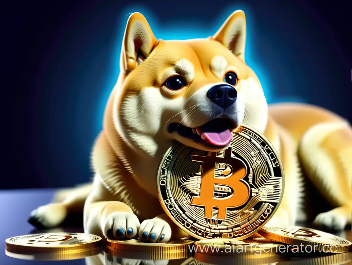 Dogecoin, Bitcoin