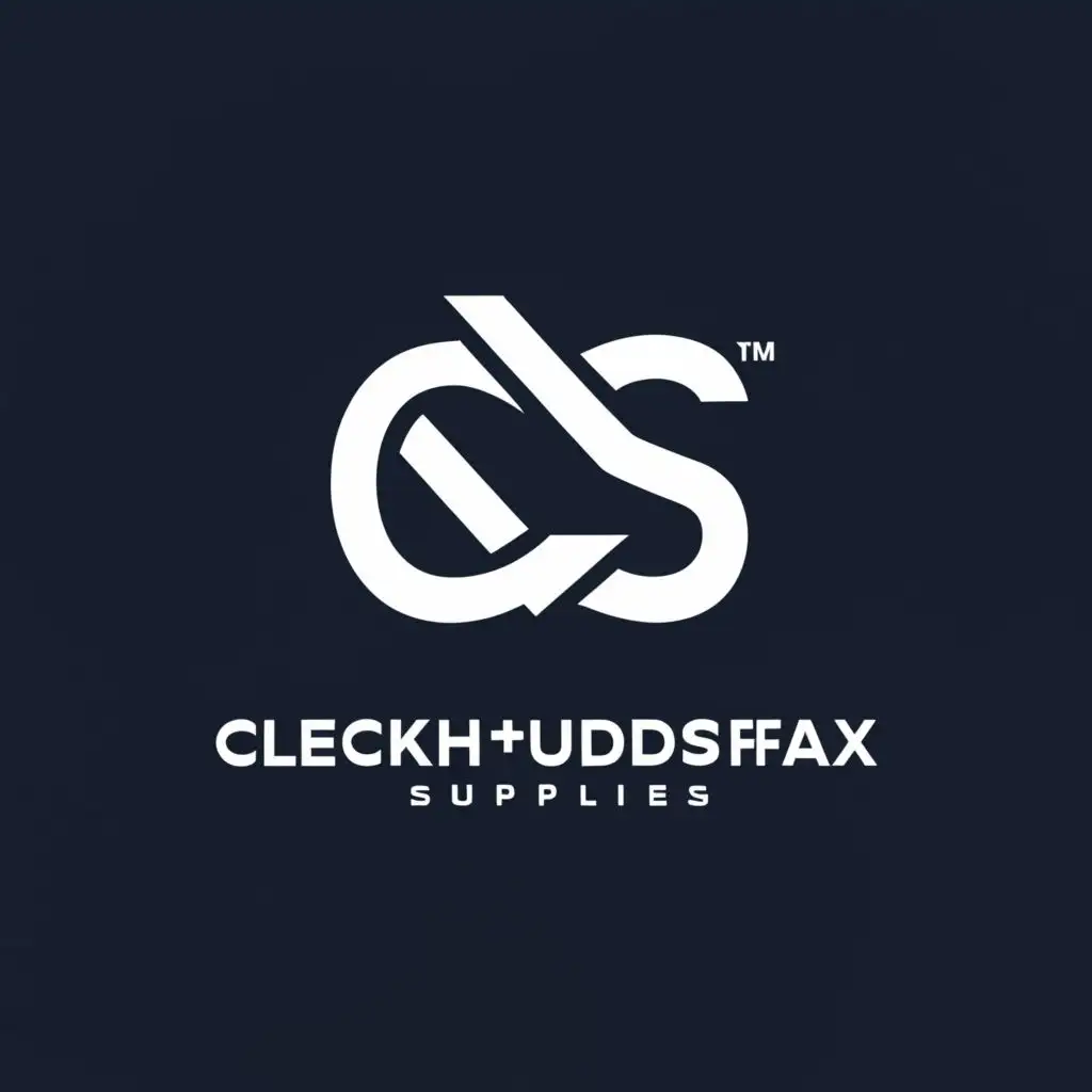 LOGO-Design-for-Clecchudfaxter-Supplies-Bold-Typography-with-Minimalist-Aesthetic-and-Emblem-of-Supply-Chain-Excellence