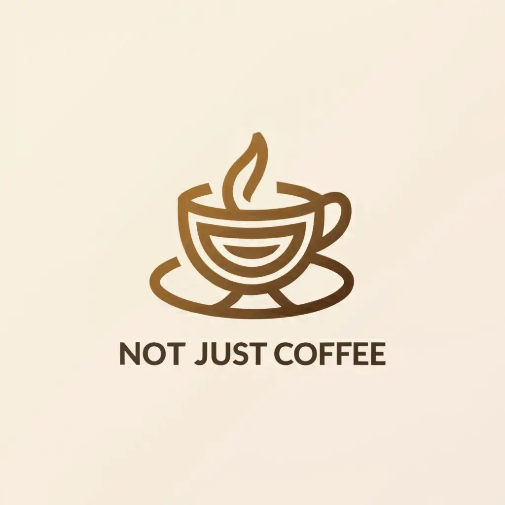 LOGO-Design-For-Not-Just-Coffee-Bold-Coffee-Cup-Icon-on-Clean-Background